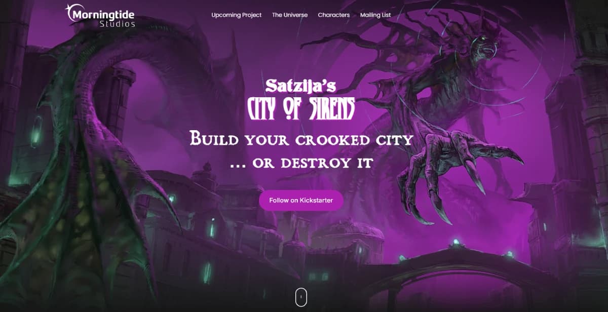 Morningtide Studios Website